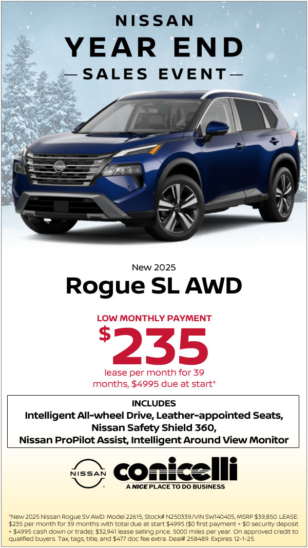 $235/mo. leases a New 2025 Rogue SL AWD! Claim This Special...