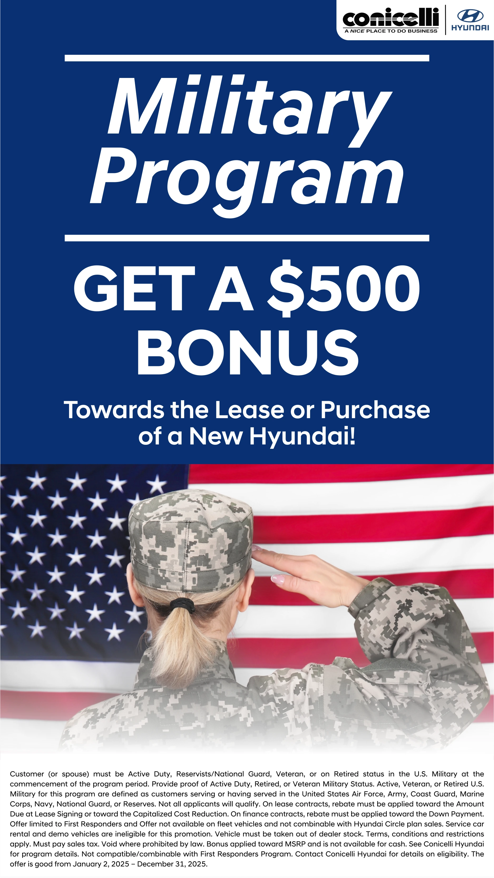 Click to Learn more about the Hyundai Military Offer!