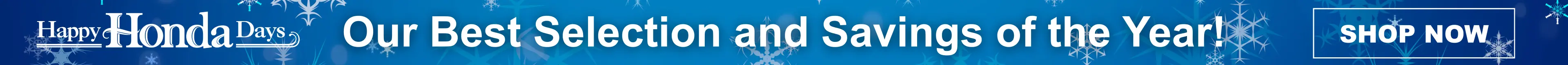 Graphic advertising Happy Honda Days at Conicelli Honda in Conshohocken, featuring a bold headline about the best selection and savings of the year with a call to action to shop now.
