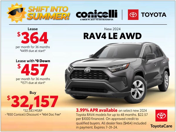 New Toyota Lease Specials in Springfield, PA | Toyota Financing