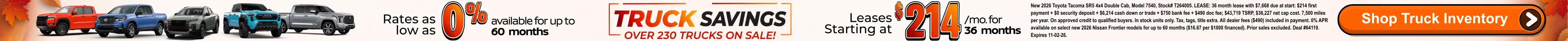 Truck Savings going on NOW on over 230 trucks in stock at Conicelli Autoplex in Conshohocken. Shop Truck Inventory Now!