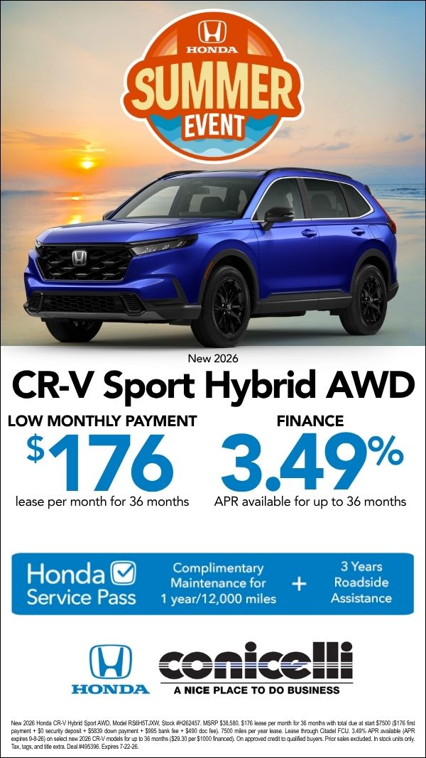 $176/mo. leases a New 2026 CR-V Sport Hybrid AWD! Claim this Special...