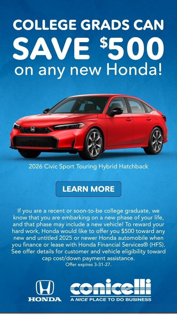 Learn more about the Honda Graduate Offer!