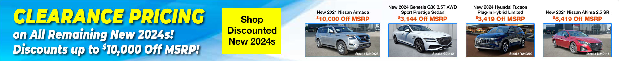 Up to $10,000 Off MSRP on Remaining New 2024s at Conicelli Autoplex!