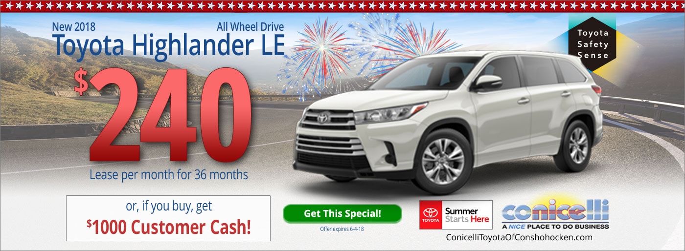 to Conicelli Toyota of Conshohocken Serving Philadelphia PA