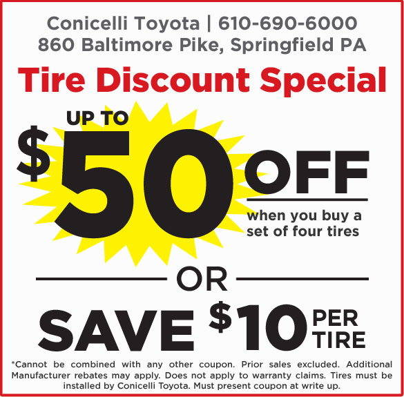 Toyota Tire Deals >> Tire Discount Special At Conicelli Toyota Conicelli Toyota Of Toyota Tire Deals >> Tire Discount Special At Conicelli Toyota Conicelli Toyota Of