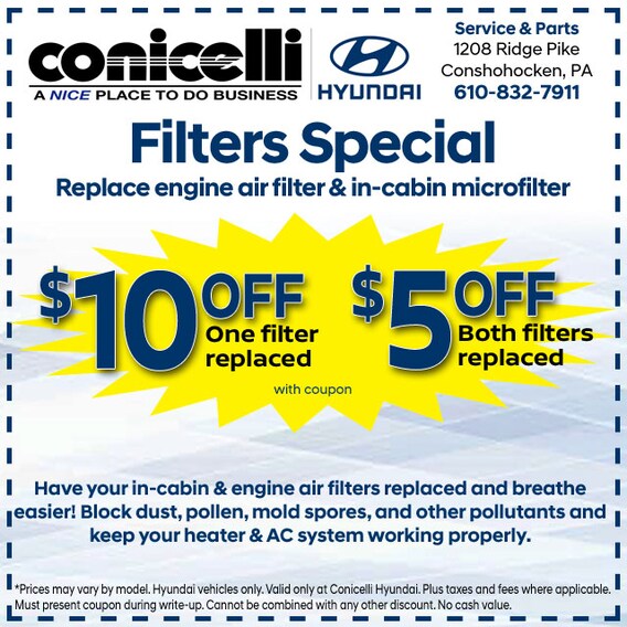 Conicelli Hyundai Service Coupons Conicelli Hyundai