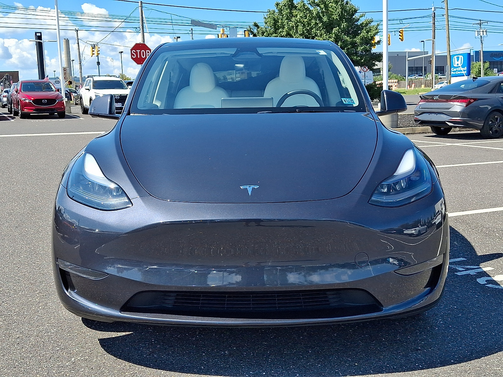 Used 2024 Tesla Model Y Long Range with VIN 7SAYGDEE7RA221281 for sale in Conshohocken, PA