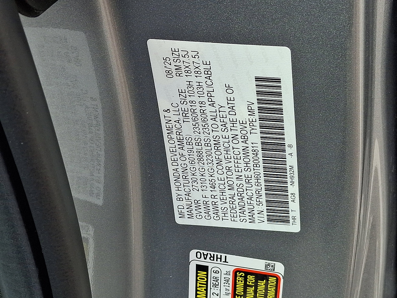 2026 Honda Odyssey EX-L - Photo 27