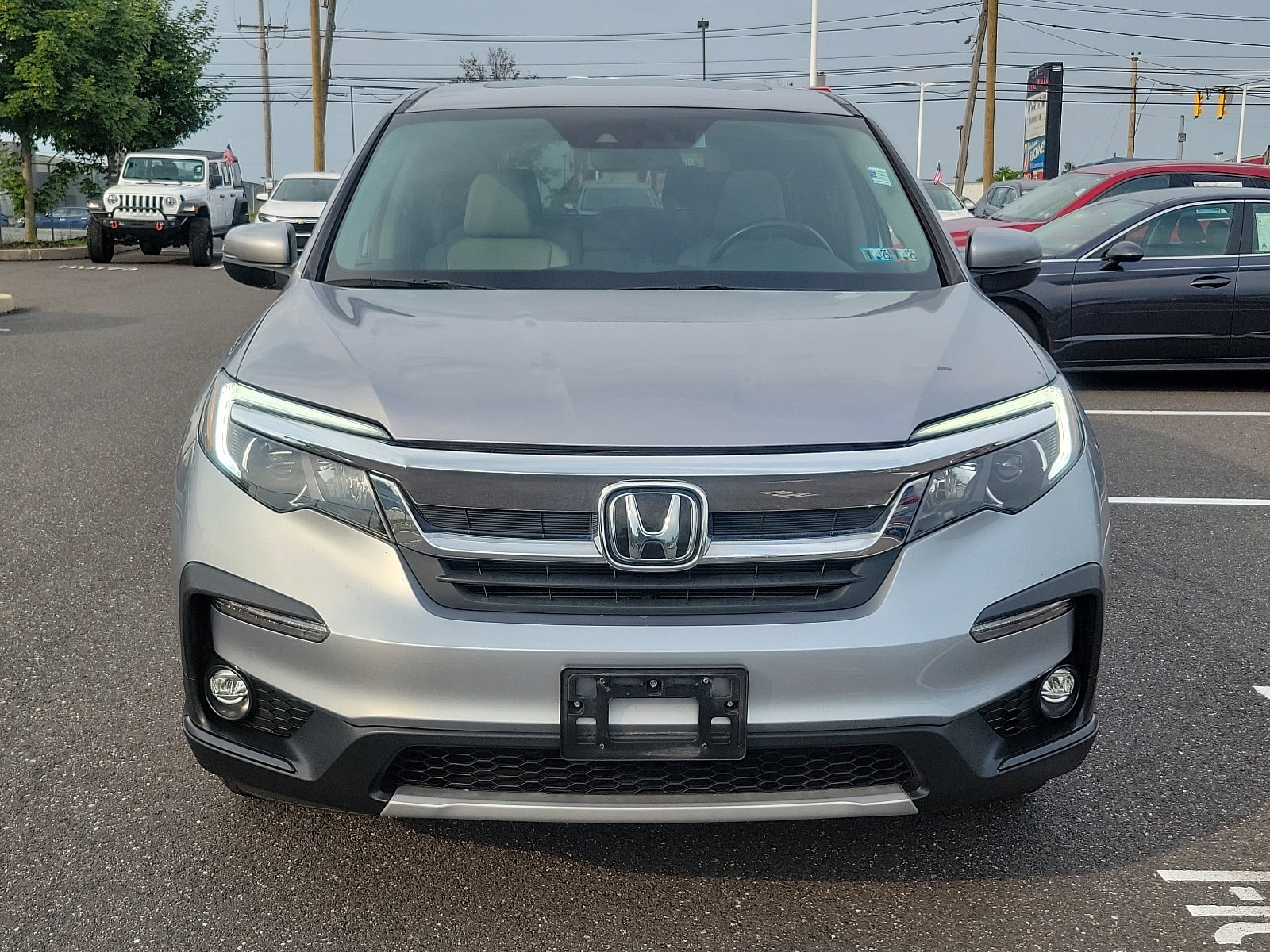 Certified 2021 Honda Pilot EX-L with VIN 5FNYF6H50MB056841 for sale in Conshohocken, PA