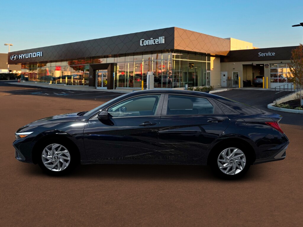 New 2026 Hyundai Elantra Hybrid Blue Sedan