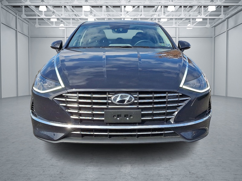 Certified 2023 Hyundai Sonata Hybrid Blue Sedan