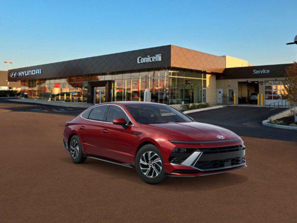 New 2026 Hyundai Sonata Hybrid Blue Sedan