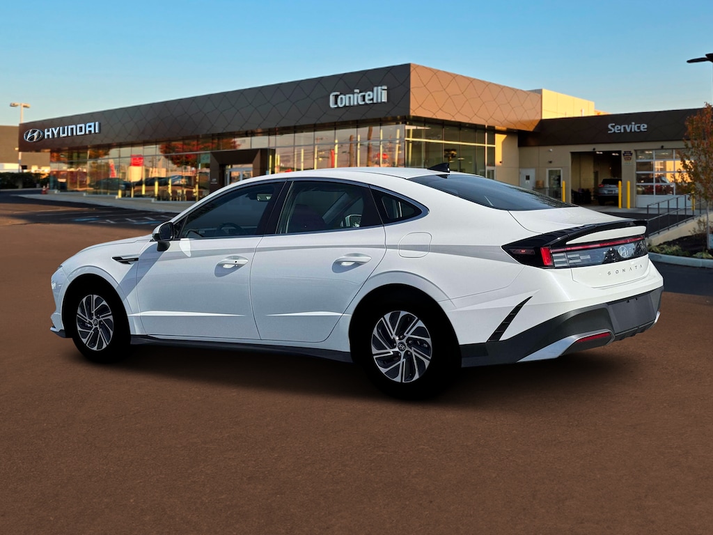 New 2026 Hyundai Sonata Hybrid Blue Sedan
