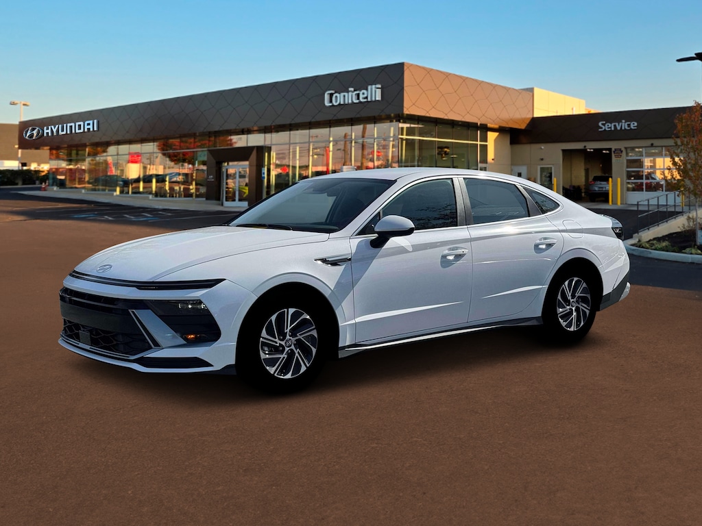 New 2026 Hyundai Sonata Hybrid Blue Sedan