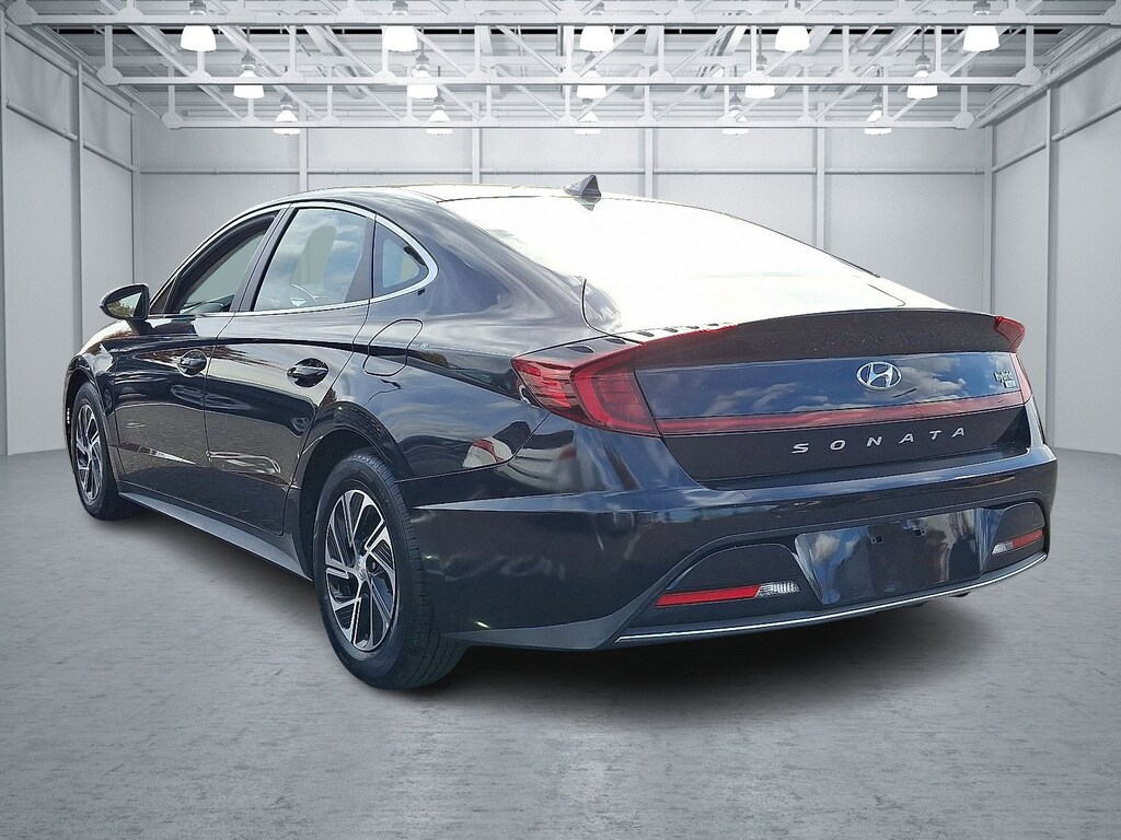 Certified 2023 Hyundai Sonata Hybrid Blue Sedan