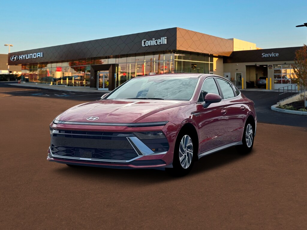 New 2026 Hyundai Sonata Hybrid Blue Sedan