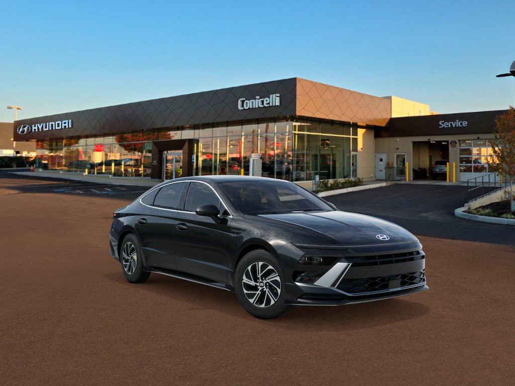 New 2026 Hyundai Sonata Hybrid Blue Sedan