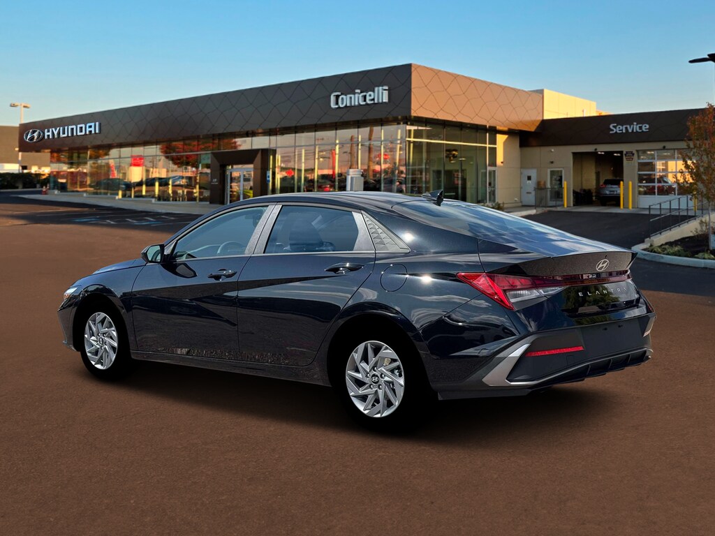 New 2026 Hyundai Elantra Hybrid Blue Sedan