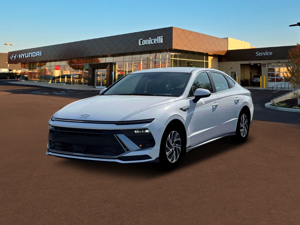 New 2026 Hyundai Sonata Hybrid Blue Sedan