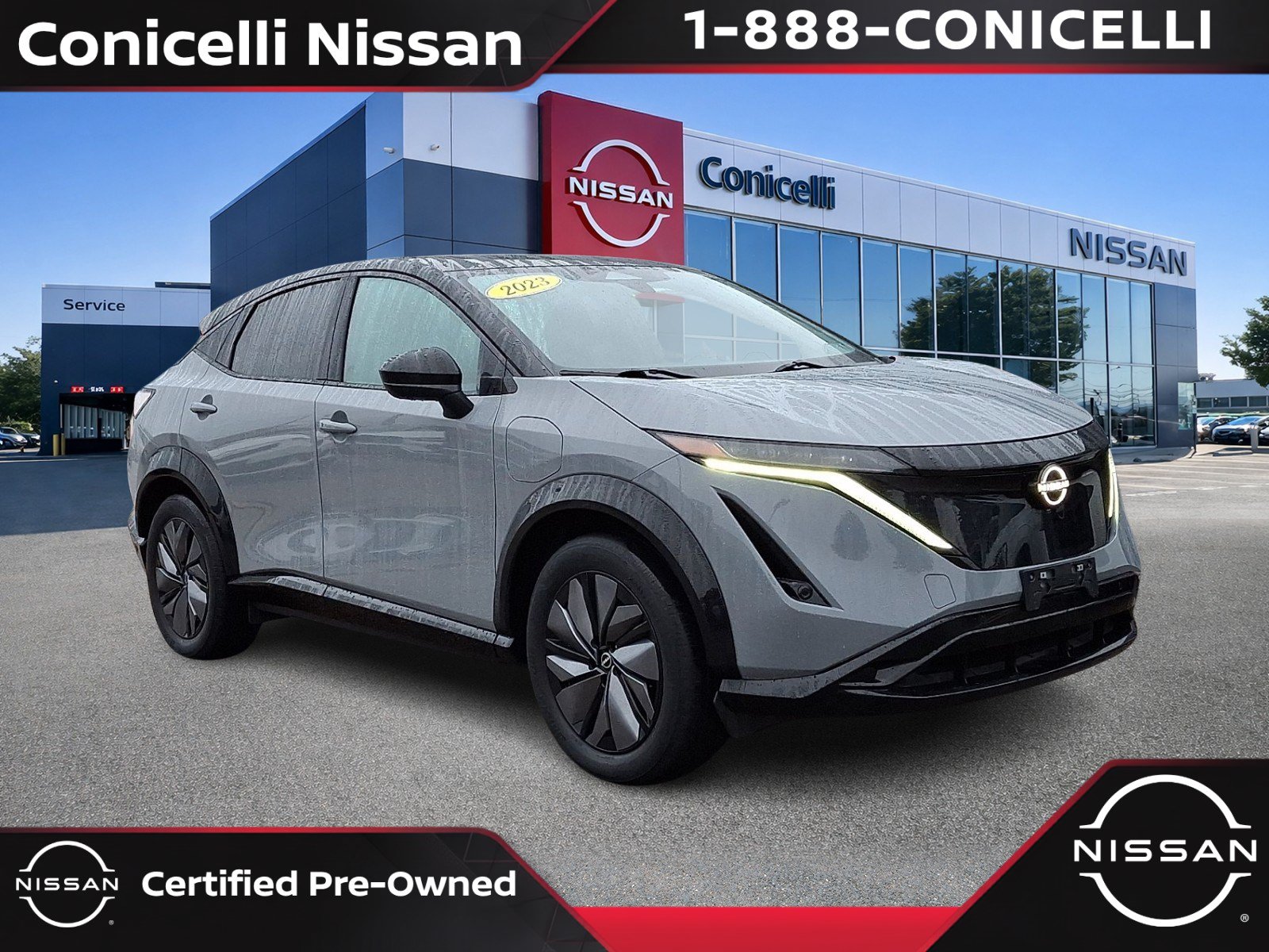 Certified 2023 Nissan Ariya Engage with VIN JN1CF0BB1PM708810 for sale in Conshohocken, PA
