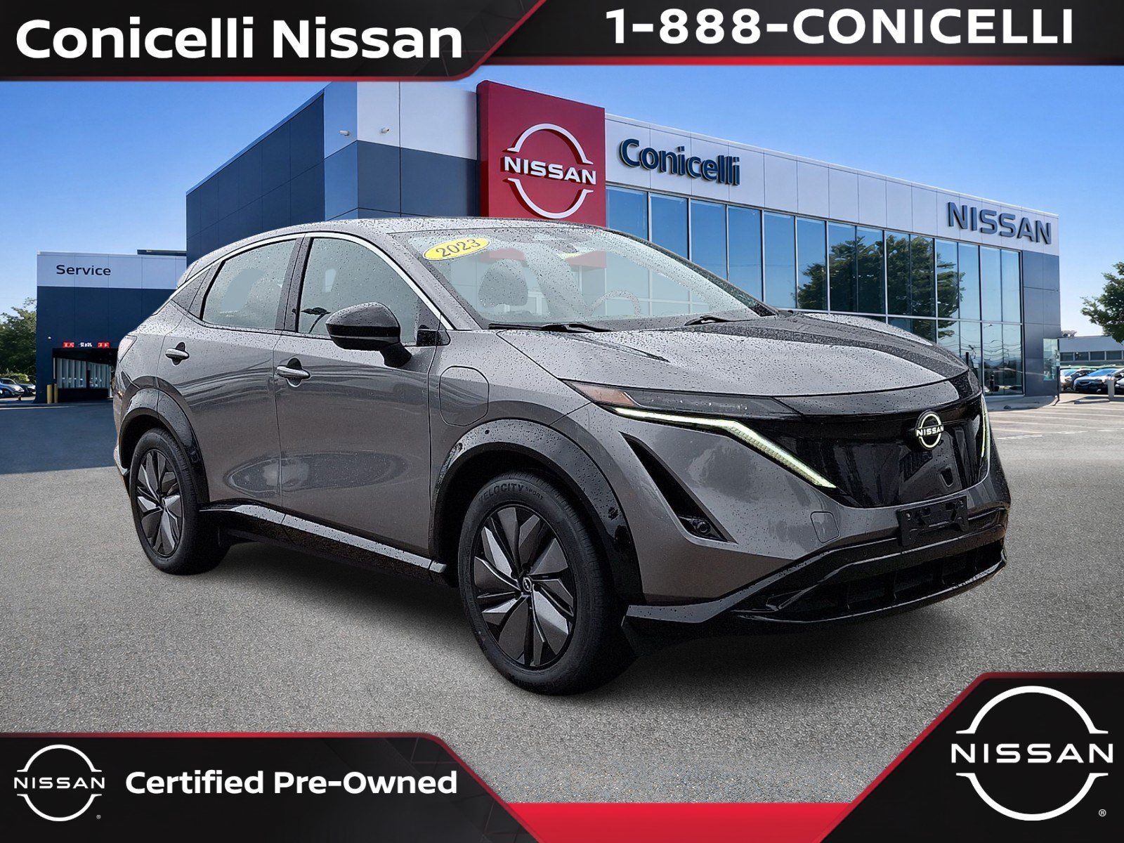 Certified 2023 Nissan Ariya Engage with VIN JN1AF0BA0PM400316 for sale in Conshohocken, PA