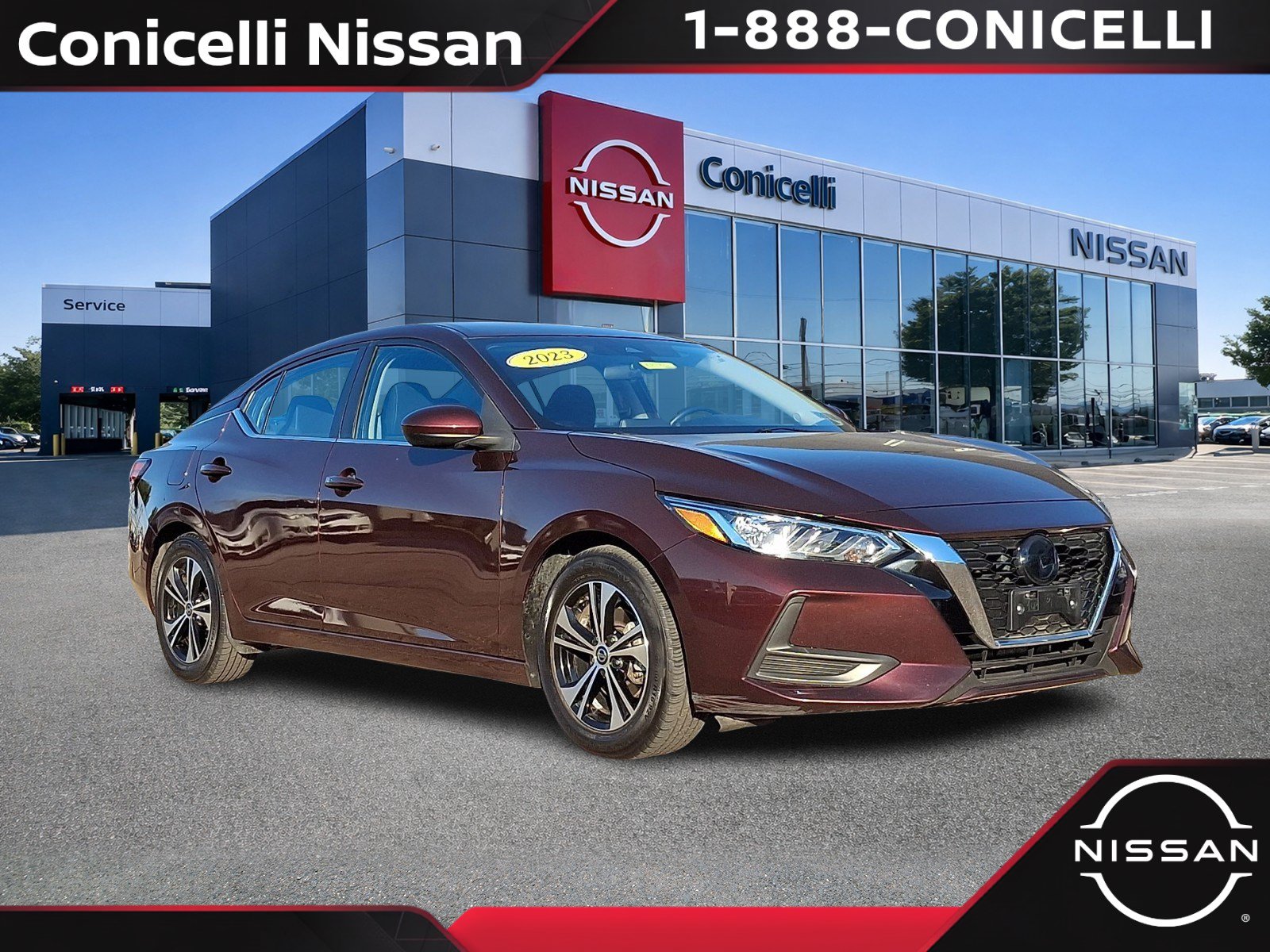 Used 2023 Nissan Sentra SV with VIN 3N1AB8CV0PY309488 for sale in Conshohocken, PA