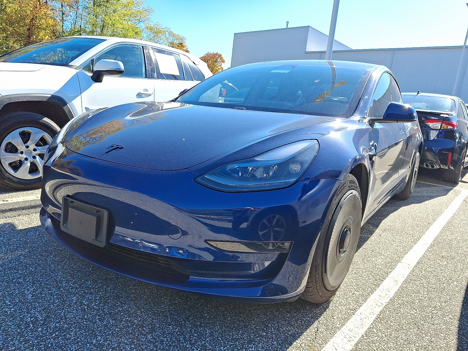 Used 2021 Tesla Model 3 Base with VIN 5YJ3E1EA7MF030481 for sale in Springfield, PA