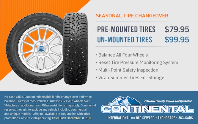 Cost To Mount And Balance Tires >> Service Specials Continental Nissan Of Anchorage Cost To Mount And Balance Tires >> Service Specials Continental Nissan Of Anchorage