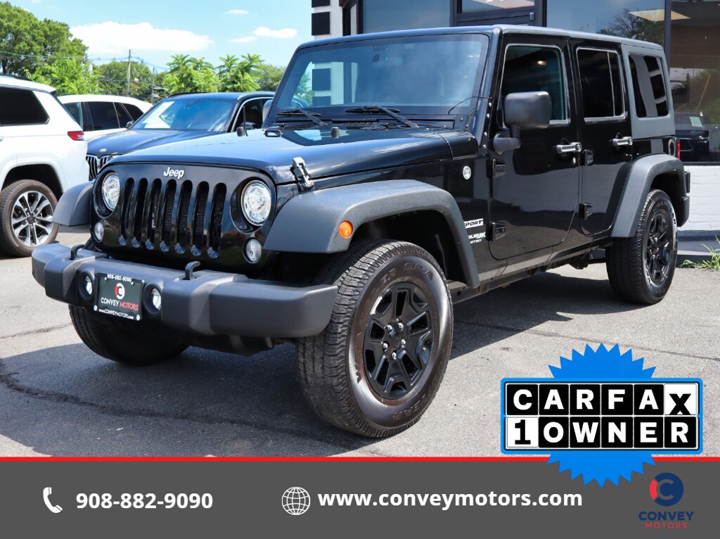 Used 2018 Jeep Wrangler JK Unlimited Sport 4x4 SUV