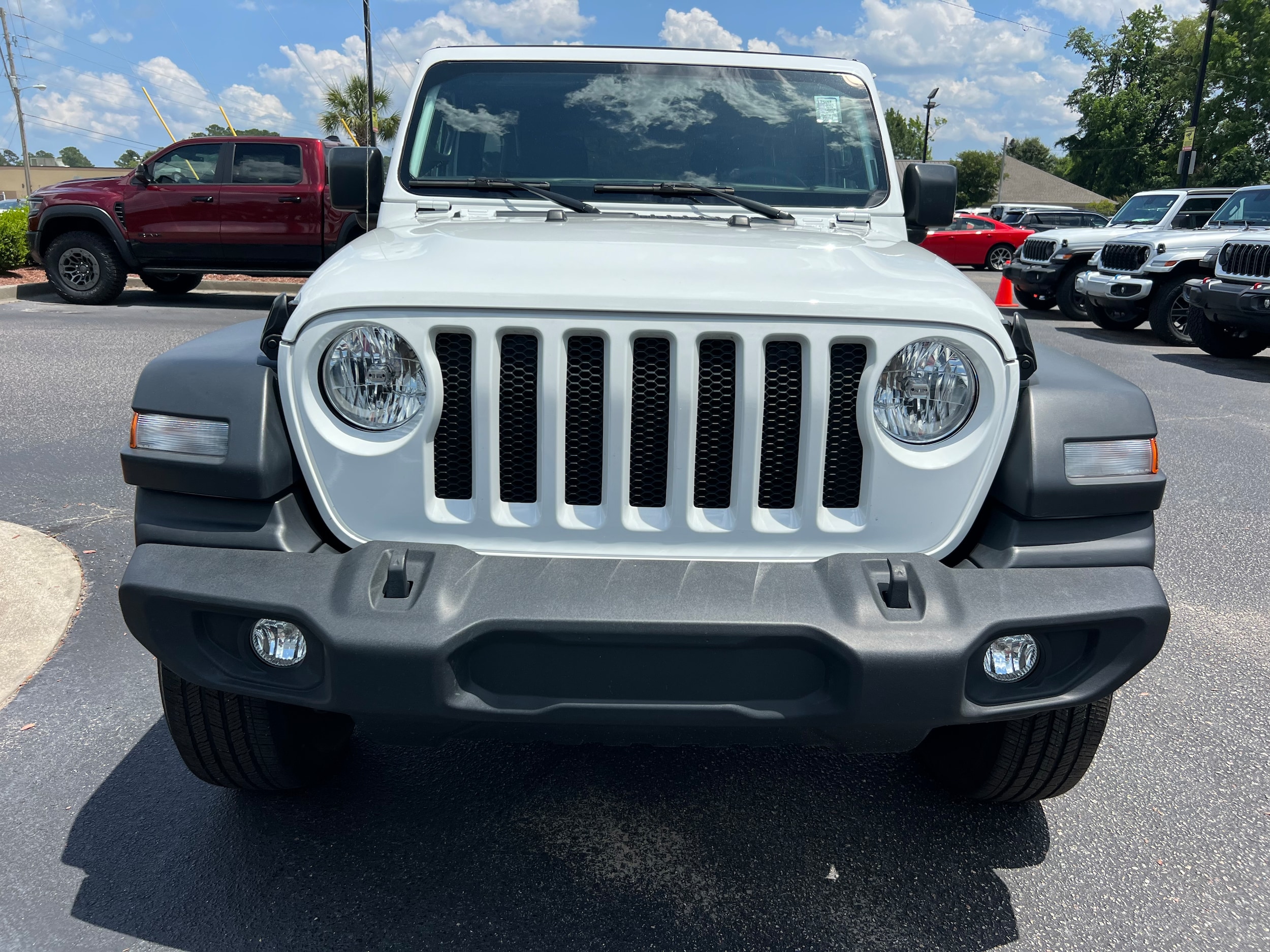 Certified 2023 Jeep Wrangler 4-Door Sport S with VIN 1C4HJXDN7PW572799 for sale in Conway, SC