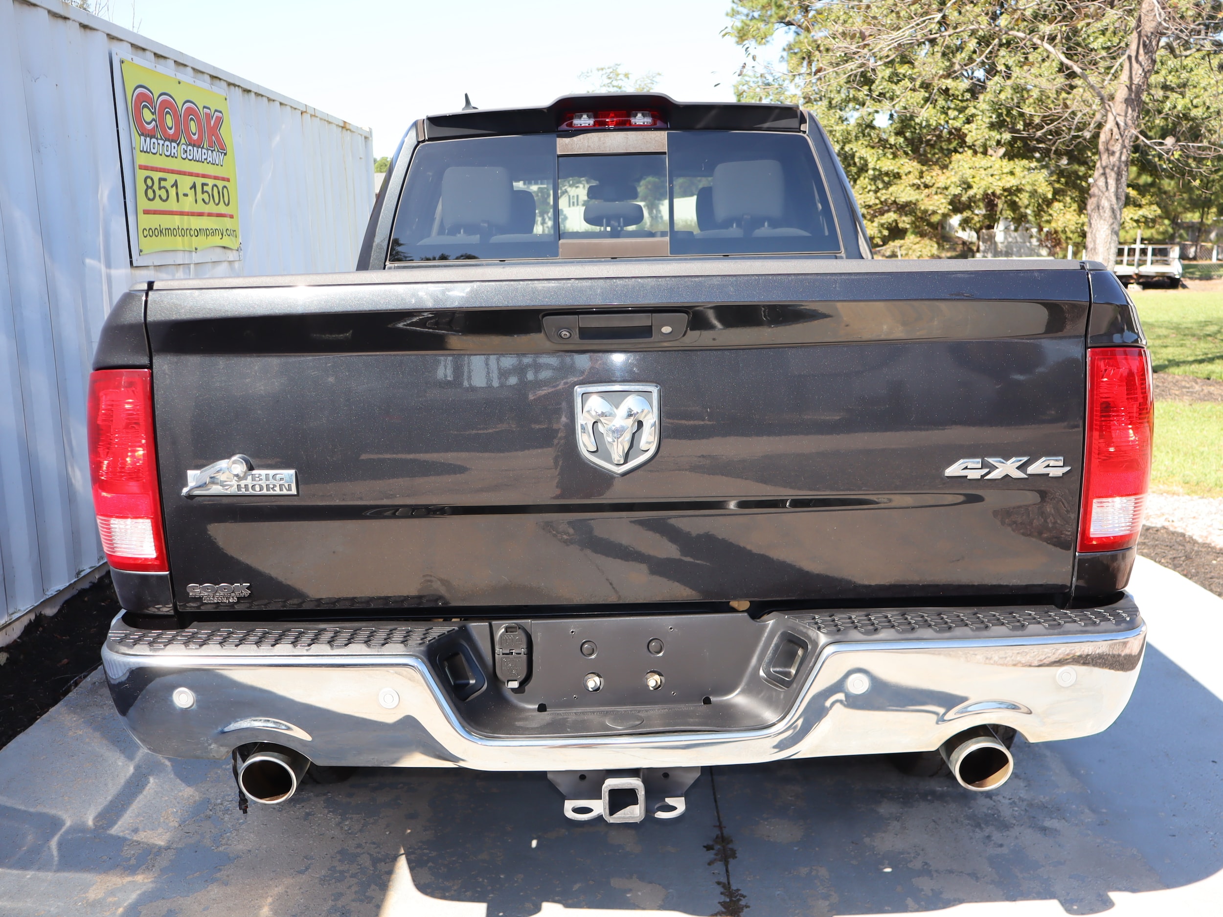 2018 Ram 1500 BIG HORN CREW CAB 4X4 Brilliant Black Crystal Pearlcoat at Cook Motor Company