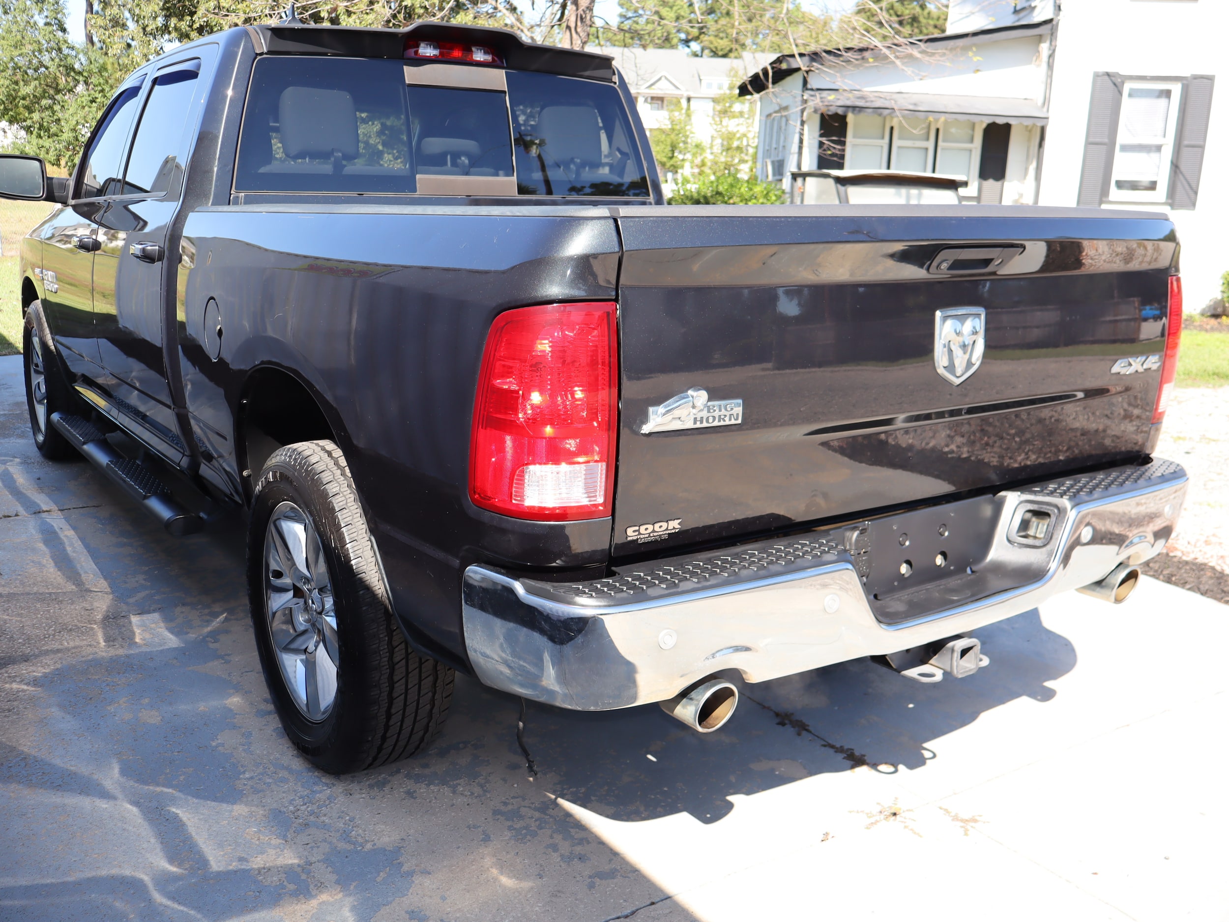 2018 Ram 1500 BIG HORN CREW CAB 4X4 Brilliant Black Crystal Pearlcoat at Cook Motor Company