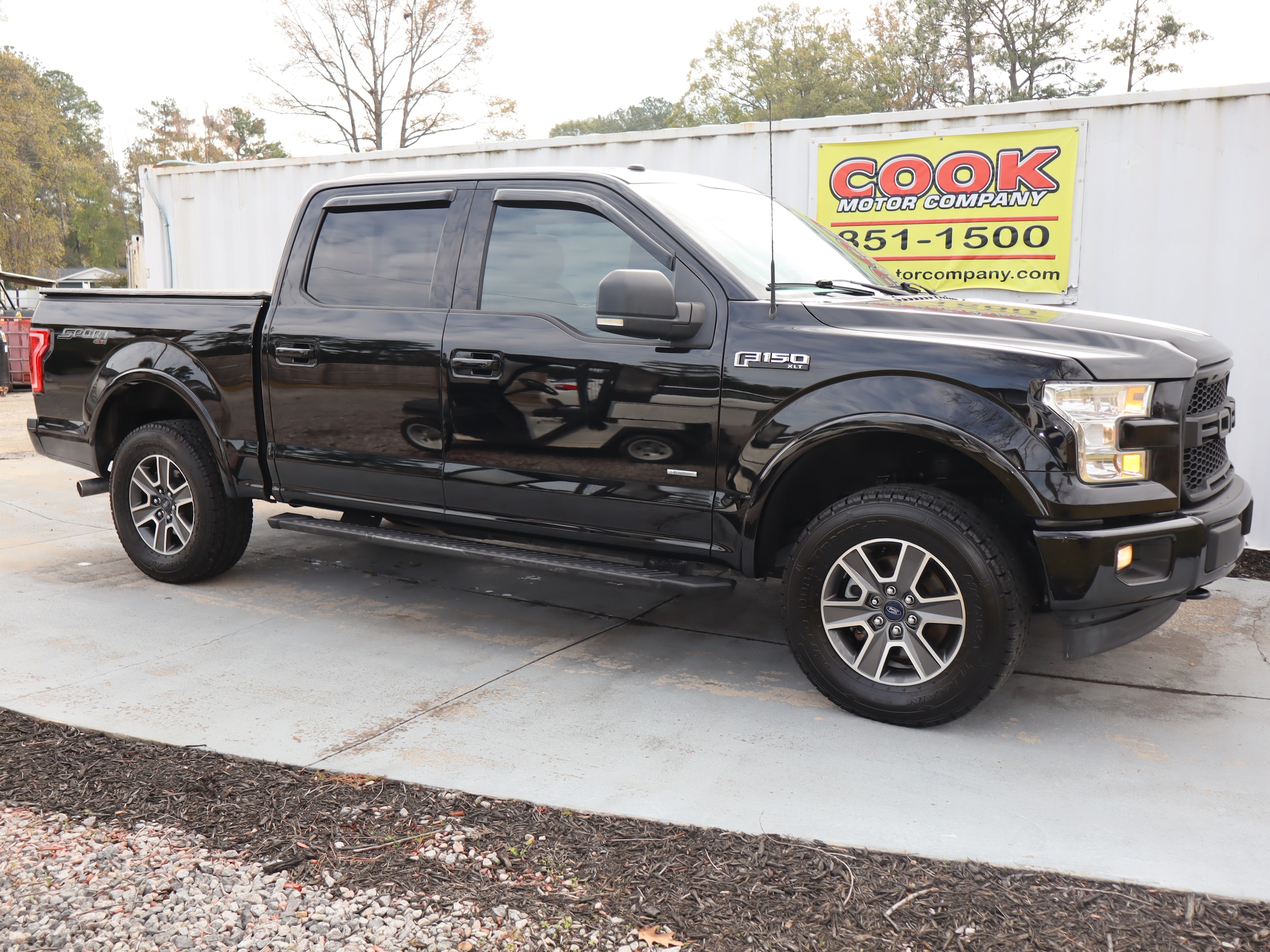 2017 Ford F-150 XLT SUPER CREW 4X4 Shadow Black at Cook Motor Company