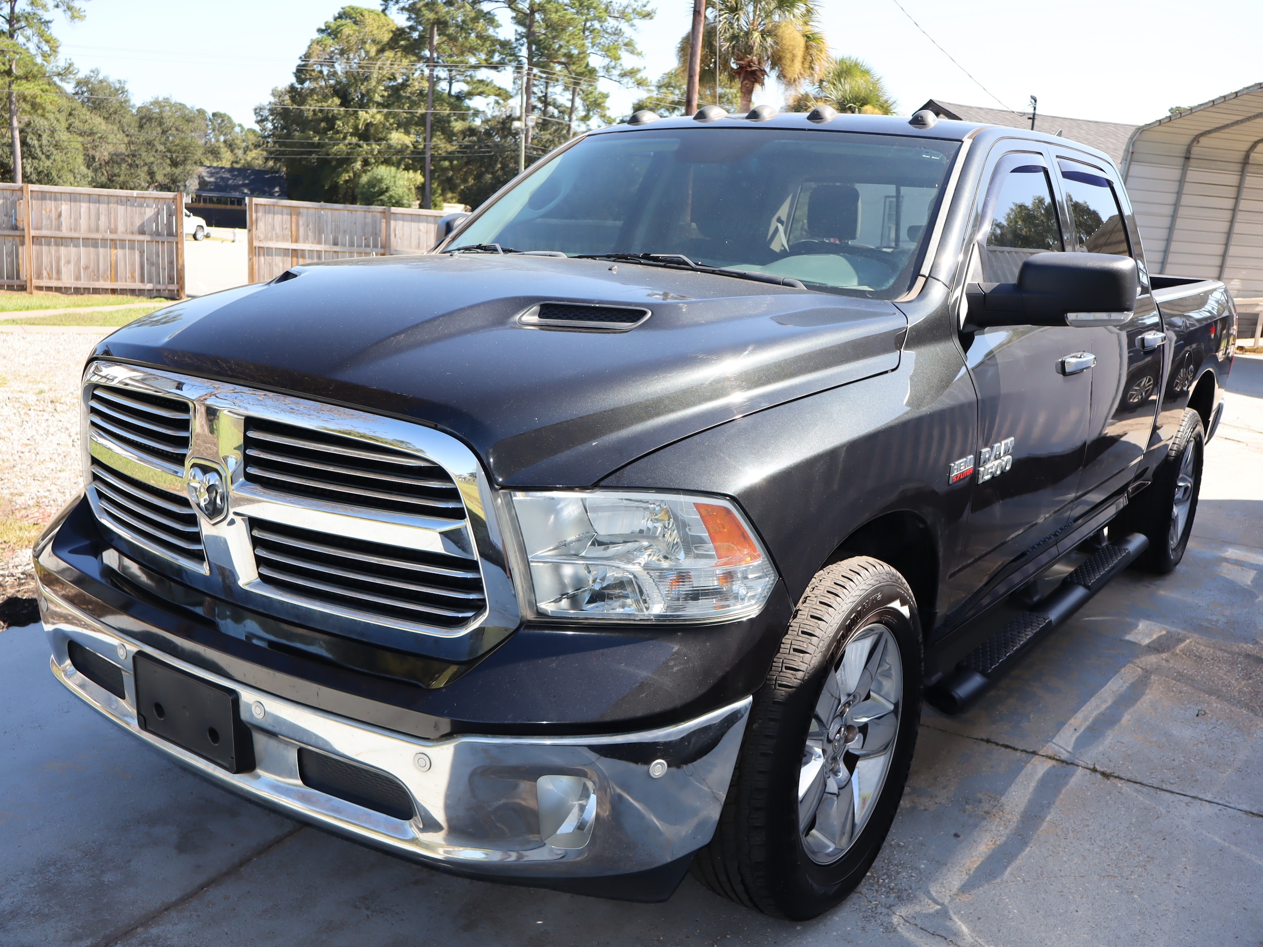 2018 Ram 1500 BIG HORN CREW CAB 4X4 Brilliant Black Crystal Pearlcoat at Cook Motor Company