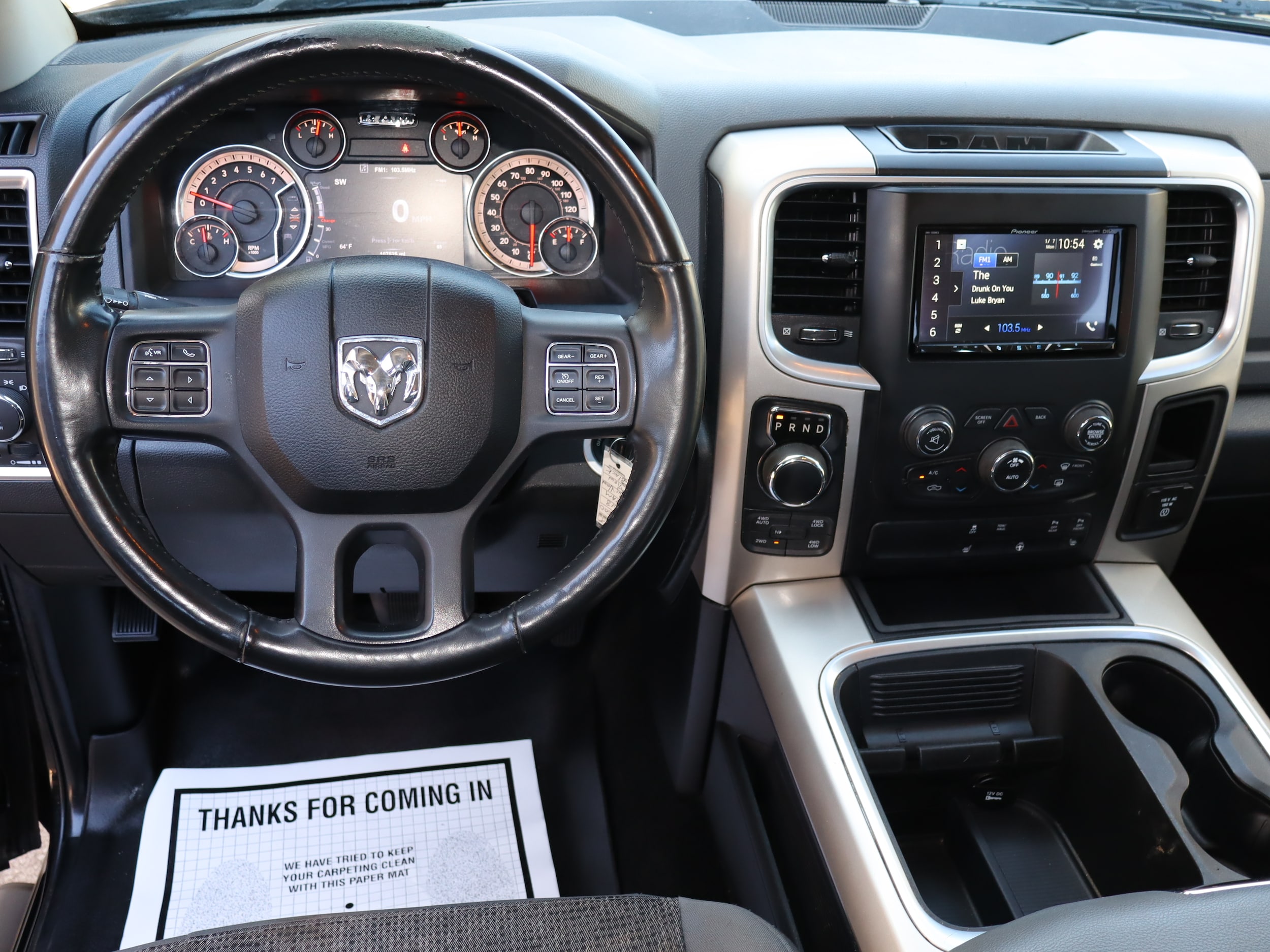 2018 Ram 1500 BIG HORN CREW CAB 4X4 Brilliant Black Crystal Pearlcoat at Cook Motor Company
