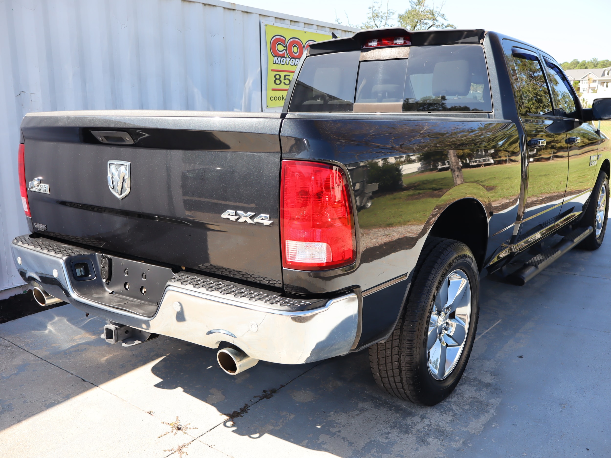2018 Ram 1500 BIG HORN CREW CAB 4X4 Brilliant Black Crystal Pearlcoat at Cook Motor Company