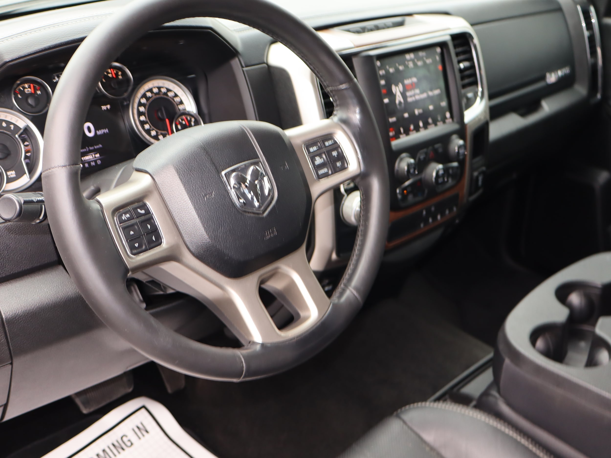 2018 Ram 1500 Laramie Crew Cab Brilliant Black Crystal Pearlcoat at Cook Motor Company