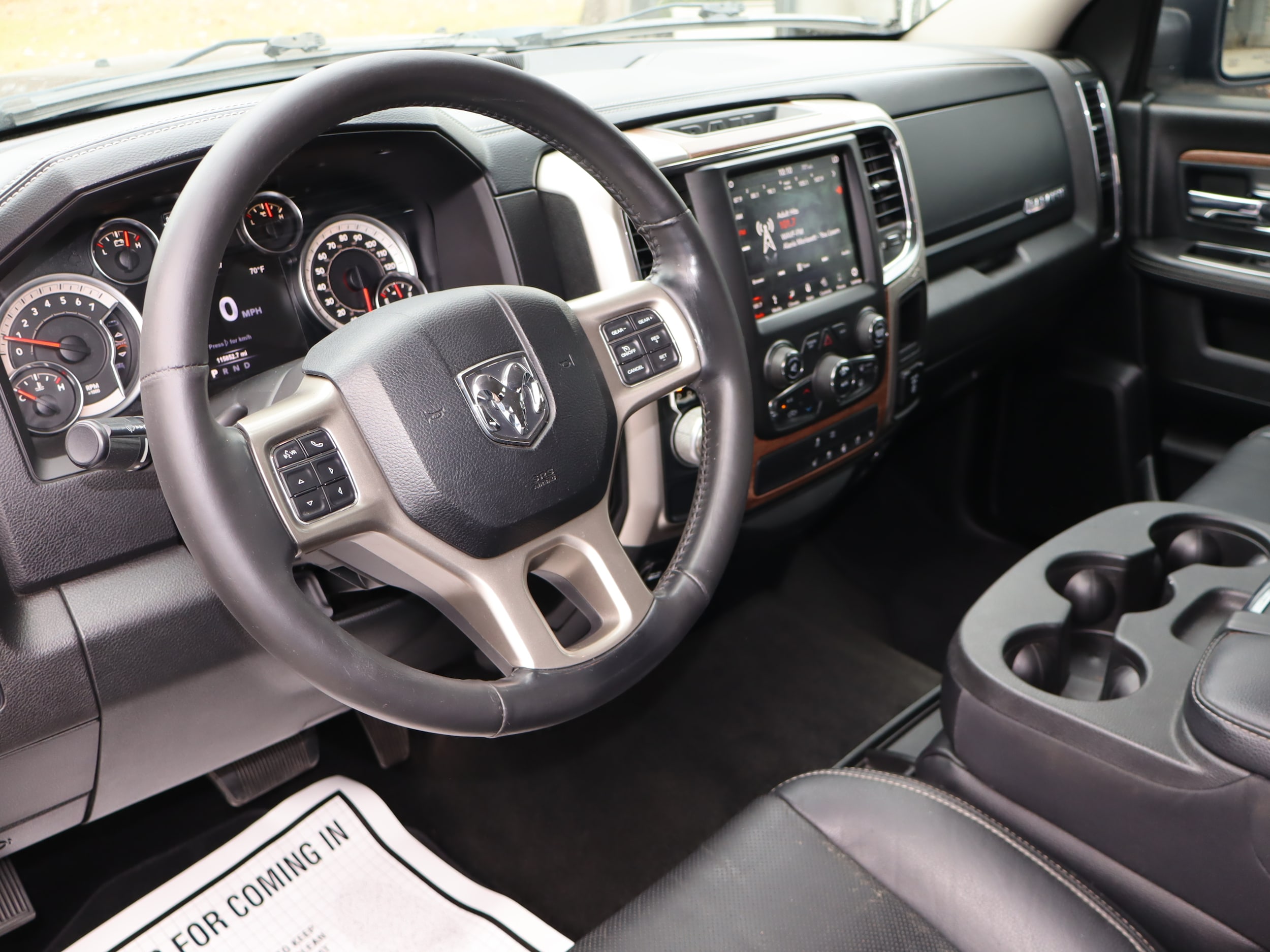 2018 Ram 1500 Laramie Crew Cab Brilliant Black Crystal Pearlcoat at Cook Motor Company