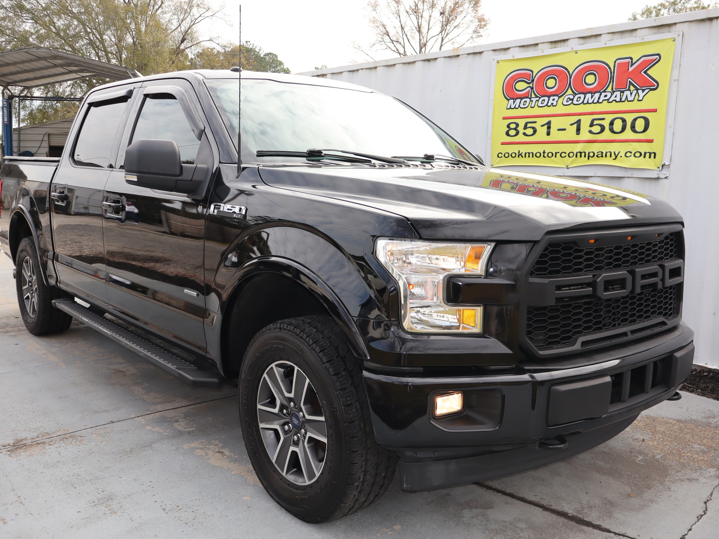 2017 Ford F-150 XLT SUPER CREW 4X4 Shadow Black at Cook Motor Company