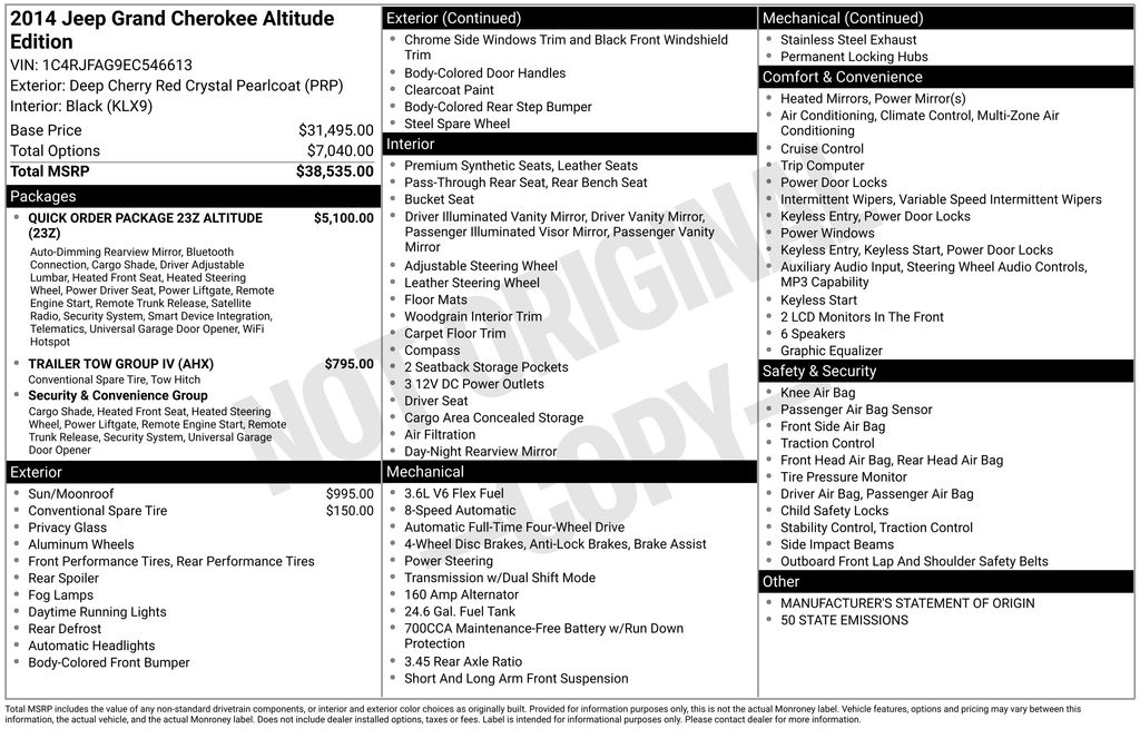 Thumbnail: 2014 Jeep Grand Cherokee - 7
