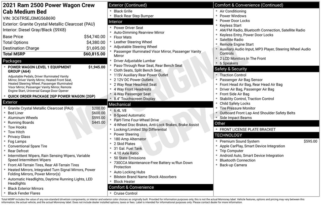 Thumbnail: 2021 RAM 2500 - 7