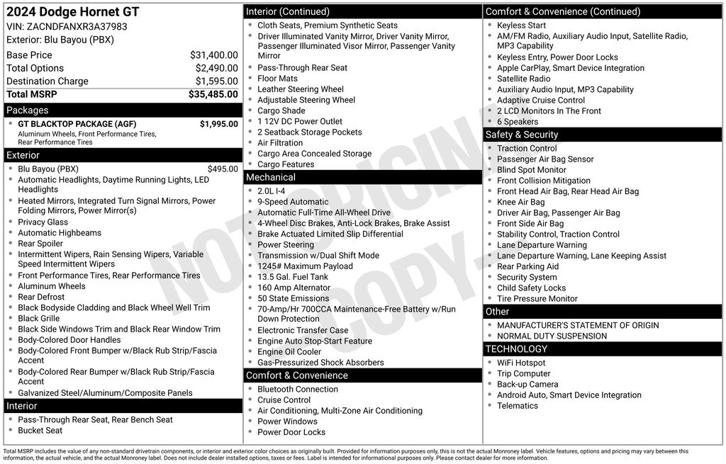 Thumbnail: 2024 Dodge Hornet - 7