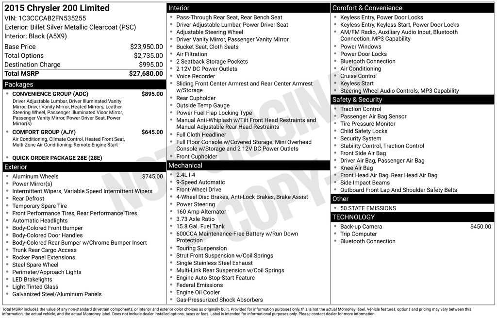 Thumbnail: 2015 Chrysler 200 - 7