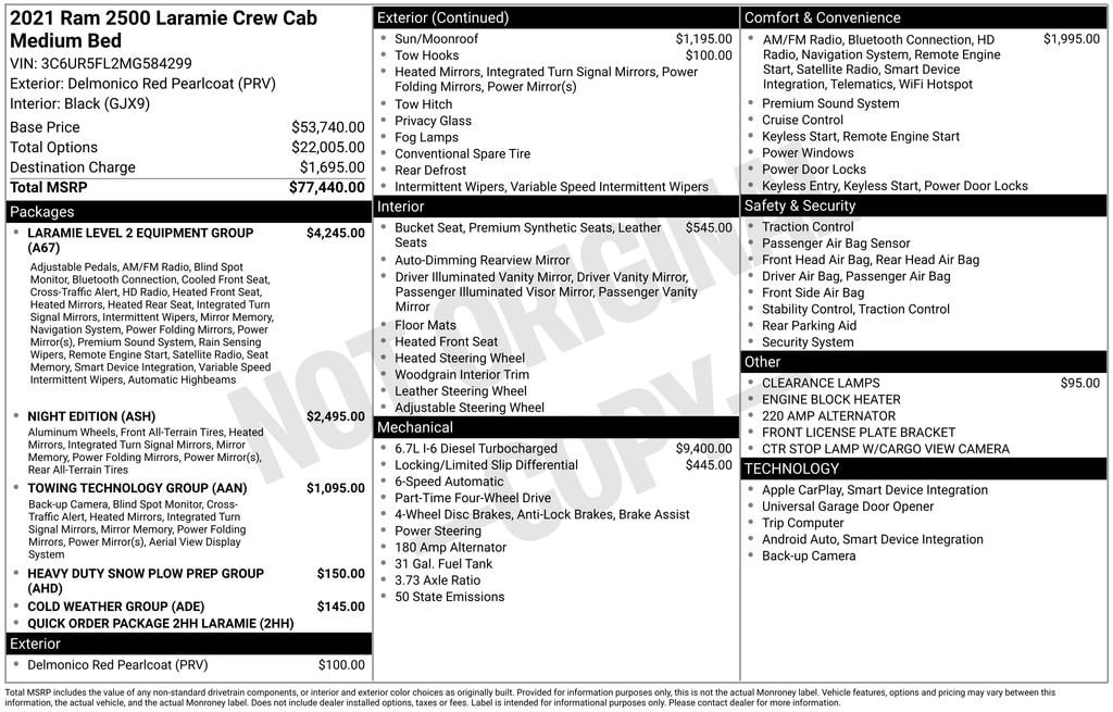 Thumbnail: 2021 RAM 2500 - 7