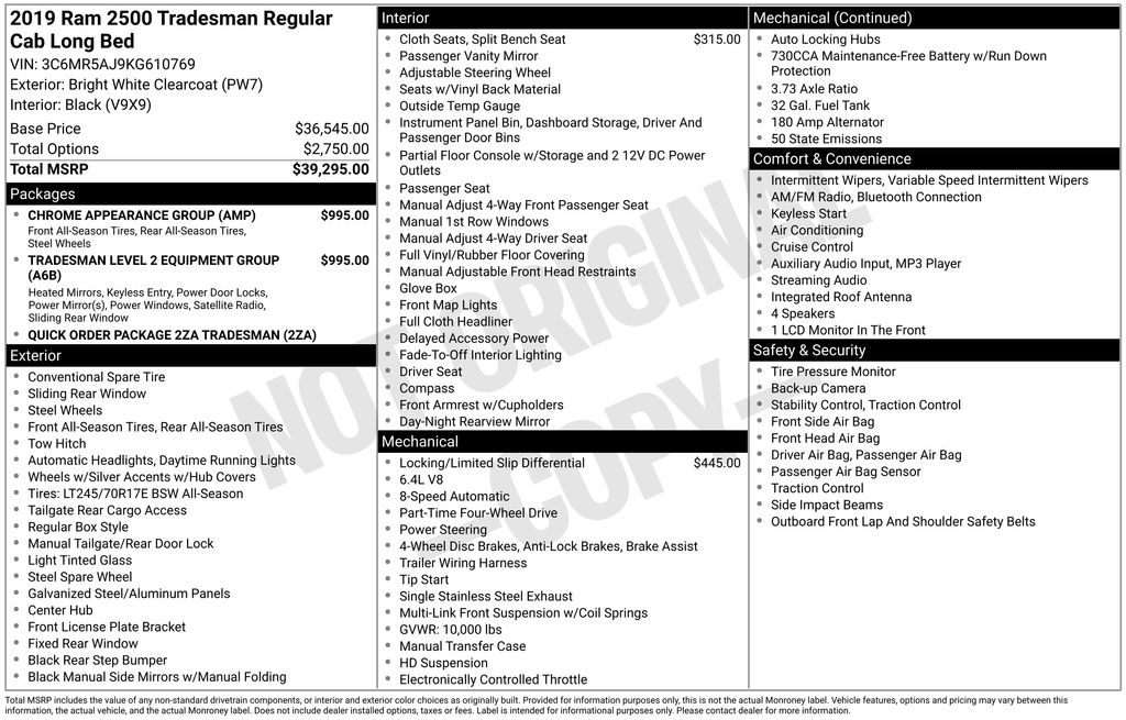 Thumbnail: 2019 RAM 2500 - 7