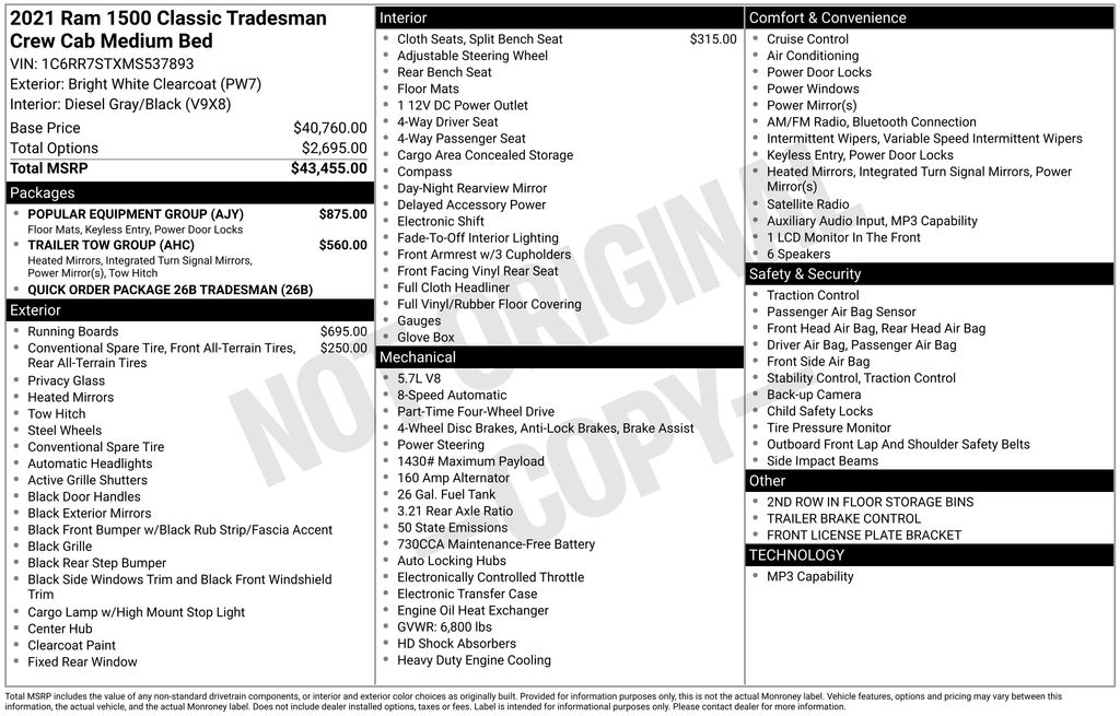 Thumbnail: 2021 RAM 1500 Classic - 7