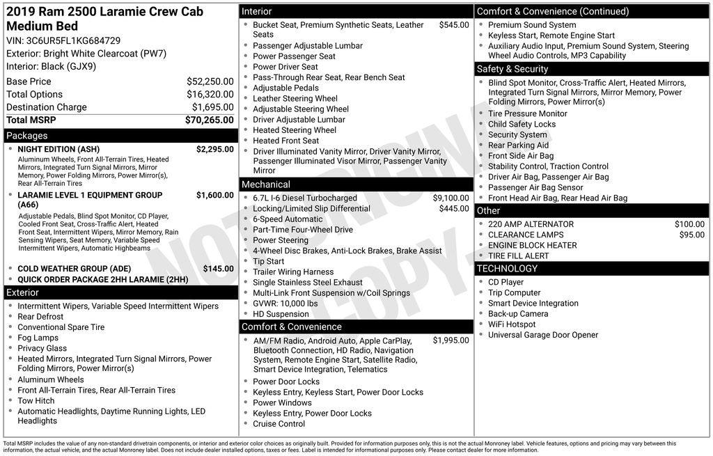 Thumbnail: 2019 RAM 2500 - 7