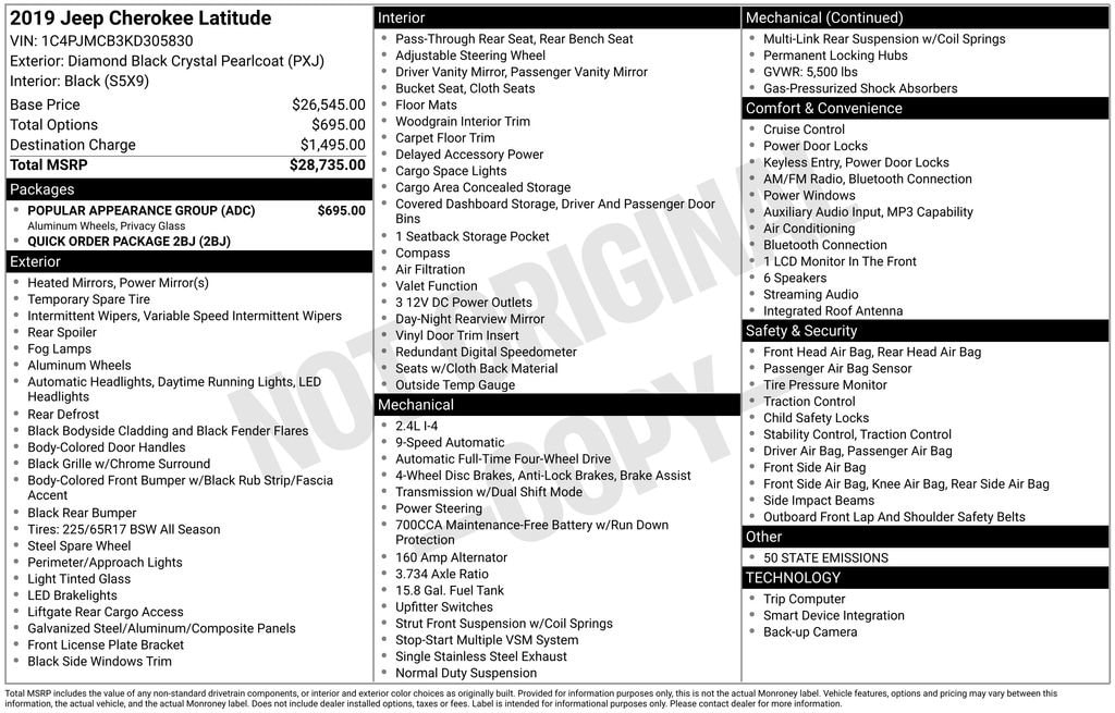 Thumbnail: 2019 Jeep Cherokee - 7