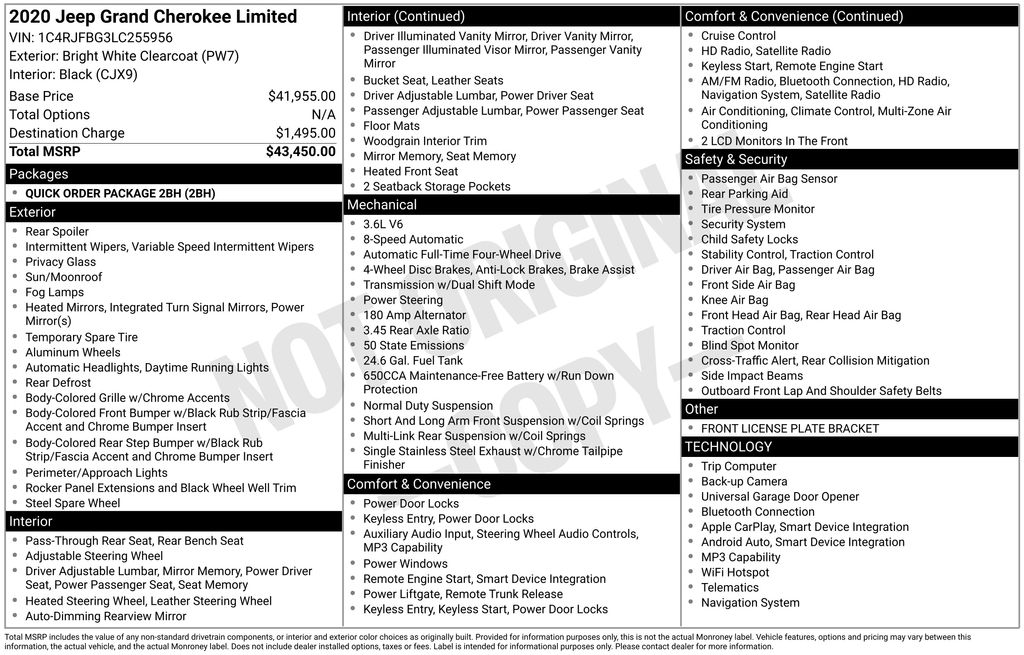 Thumbnail: 2020 Jeep Grand Cherokee - 7